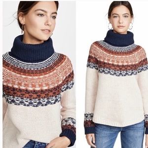NWOT Madewell Seyna Brookdale Fair Isles Sweater L